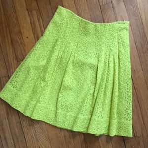 HD In Paris Anthropologie Electric Citron skirt SM